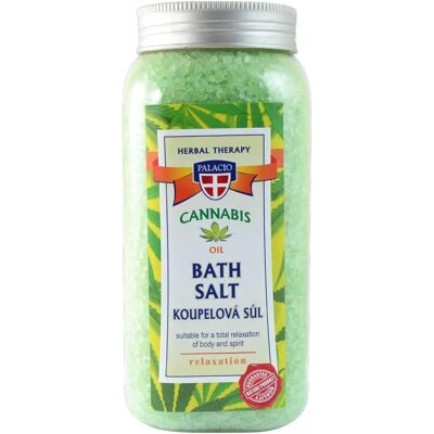Palacio Cannabis Bath Salt - Relaxing, Revitalizing & 900g Palacio Cannabis Bath Salt - Relaxing, Revitalizing & 900g