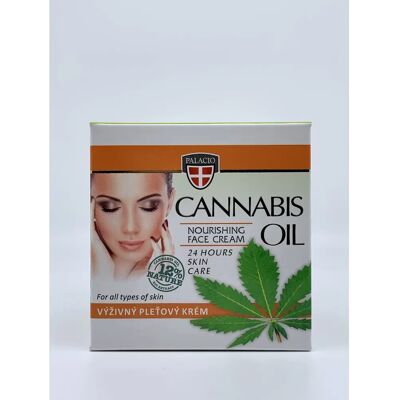 Palacio Cannabis Pleťový Krém - Krém s Olejem Konopí - 50 ml Palacio Cannabis Pleťový Krém - Krém s Olejem Konopí - 50 ml