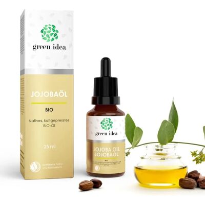 Groene Idee Bio Jojoba-olie - Verzorging voor gezicht en lichaam - Jojoba-olie Groene Idee Bio Jojoba-olie - Verzorging voor gezicht en lichaam - Jojoba-olie