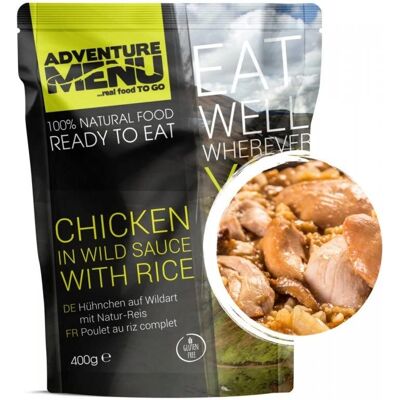Adventure Menu Hühnchen in wilder Soße mit Reis - Fertiggericht für Outdoor Adventure Menu Hühnchen in wilder Soße mit Reis - Fertiggericht für Outdoor