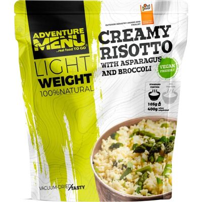 Adventure Menu Creamy Risotto with Asparagus and Broccoli - Food & Beverages Adventure Menu Creamy Risotto with Asparagus and Broccoli - Food & Beverages