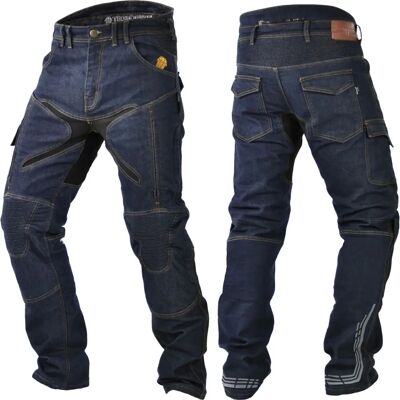 Jeans moto Trilobite X-Factor - Bleu - Imperméable, Respirant, Protégés CE2 - Publicité Jeans moto Trilobite X-Factor - Bleu - Imperméable, Respirant, Protégés CE2 - Publicité