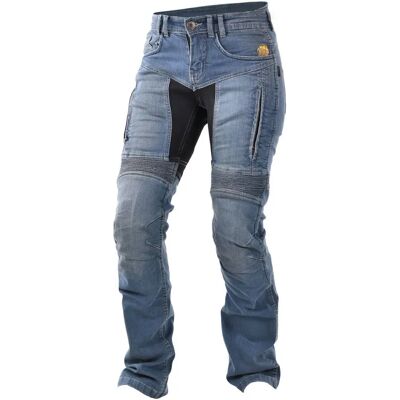 Jeans Moto Femmes Trilobite Parado Bleu - Jeans de Moto pour Femmes - Publicité Jeans Moto Femmes Trilobite Parado Bleu - Jeans de Moto pour Femmes - Publicité