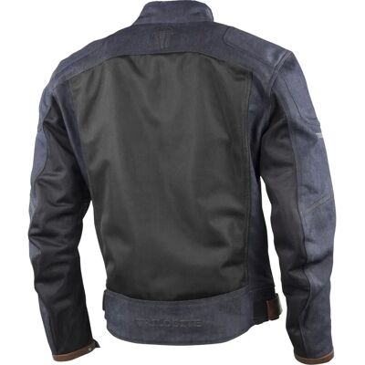 Veste textile de moto Trilobite Airtech - Noir Bleu - Publicité Veste textile de moto Trilobite Airtech - Noir Bleu - Publicité