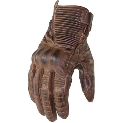 Gants de moto Trilobite Café Modèle 1942 - Unisex, Marron, S - Publicité Gants de moto Trilobite Café Modèle 1942 - Unisex, Marron, S - Publicité