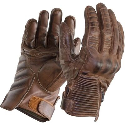 Gants de moto pour dames Café Trilobite - Marron M - Publicité Gants de moto pour dames Café Trilobite - Marron M - Publicité