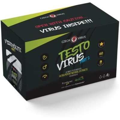 Czech Virus Testo Virus Part 2 - Podpora testosteronu - 120 kapslí Czech Virus Testo Virus Part 2 - Podpora testosteronu - 120 kapslí