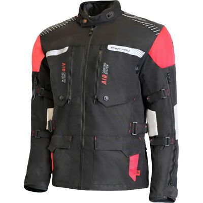 Street Racer - All Season - Negro-Gris-Rojo - Chaqueta de moto Street Racer - All Season - Negro-Gris-Rojo - Chaqueta de moto