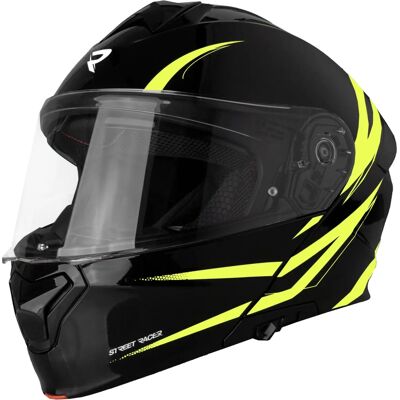 Street Racer - Fury - Schwarz-Fluogelb - XL - Motorcycle helmet Street Racer - Fury - Schwarz-Fluogelb - XL - Motorcycle helmet