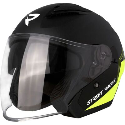 Street Racer Sonic - mattschwarz-fluogelb - XS - Helmet Street Racer Sonic - mattschwarz-fluogelb - XS - Helmet