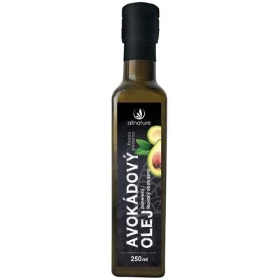 Allnature Avokádový Olej - 250ml Potravinářský - Unisex Allnature Avokádový Olej - 250ml Potravinářský - Unisex
