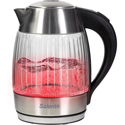 Salente StripeGlass - Elektrischer Wasserkocher - 1,8L - Rot Salente StripeGlass - Elektrischer Wasserkocher - 1,8L - Rot