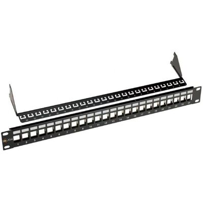 Solarix - SX24M-0-STP-BK-UNI - 24-portový - 1U - Patch Panel Solarix - SX24M-0-STP-BK-UNI - 24-portový - 1U - Patch Panel