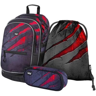 Fuego BAAGL SET 3 Core Láva - Set școlar Fuego BAAGL SET 3 Core Láva - Set școlar
