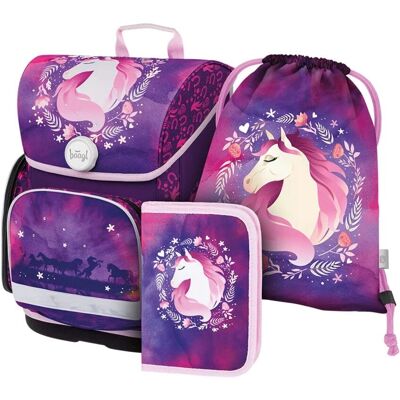 Set Rucsac Școlar PRESCO & Fuego Kůň - Ergonomic, Waterproof, 19L Set Rucsac Școlar PRESCO & Fuego Kůň - Ergonomic, Waterproof, 19L