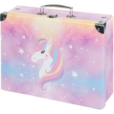 Fuego Model Rainbow Unicorn Geamantan școlar pliabil Fuego Model Rainbow Unicorn Geamantan școlar pliabil