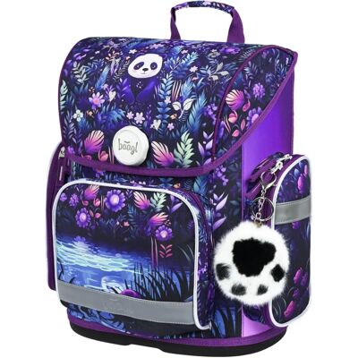 Rucsac școlar pentru copii cu panda în junglă BAAGL Rucsac școlar pentru copii cu panda în junglă BAAGL