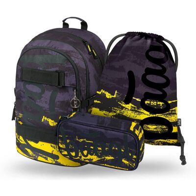BAAGL SADA 3 Rucsac Școlar - Design Modern și Durabil BAAGL SADA 3 Rucsac Școlar - Design Modern și Durabil