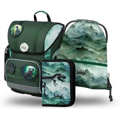 Fuego BAAGL SADA 3 Ergo Dino - Ensemble Sac à Dos Scolaire - Publicité Fuego BAAGL SADA 3 Ergo Dino - Ensemble Sac à Dos Scolaire - Publicité