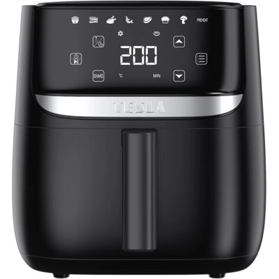Tesla AirCook Q55 XL - Fekete - Hőlevegős olajsütő Tesla AirCook Q55 XL - Fekete - Hőlevegős olajsütő