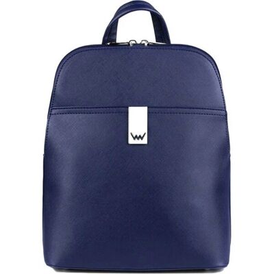 Rucsac albastru Vuch Shira - Material din piele sintetică, Bretele ajustabile, Compartiment principal cu fermoar dublu - Rucsac Rucsac albastru Vuch Shira - Material din piele sintetică, Bretele ajustabile, Compartiment principal cu fermoar dublu - Rucsac