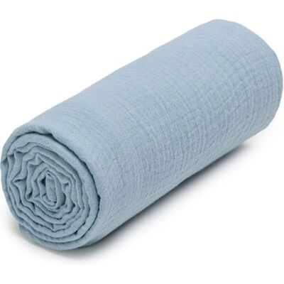 T-TOMI Blauwe Muslin Baby Badhanddoek - Badhanddoek T-TOMI Blauwe Muslin Baby Badhanddoek - Badhanddoek