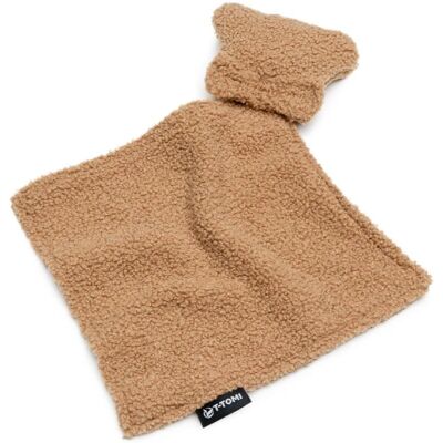 T-TOMI Teddy Cuddle Cloth - Marrone 25x25cm - Giocattolo per il sonno T-TOMI Teddy Cuddle Cloth - Marrone 25x25cm - Giocattolo per il sonno