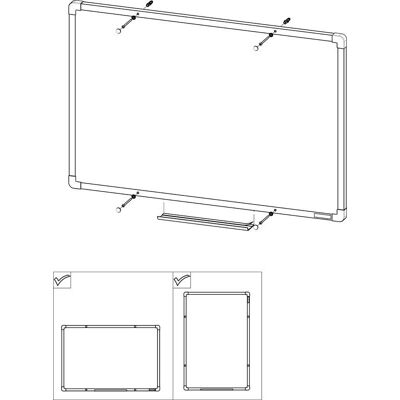 BoardOK 1200x900mm Magnetyczna tablica - Aluminiowa rama BoardOK 1200x900mm Magnetyczna tablica - Aluminiowa rama