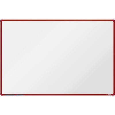 Tablica biała BoardOK - 1800x1200mm, Czerwona Ramka, Magnetyczna Tablica biała BoardOK - 1800x1200mm, Czerwona Ramka, Magnetyczna