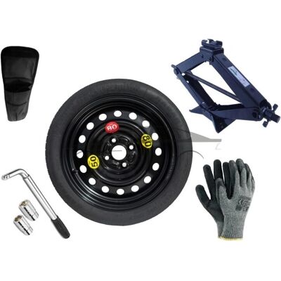 Extradeon Ersatzrad-Set - R15 4x100x56,1 + Schlüssel + Wagenheber + Hülle Extradeon Ersatzrad-Set - R15 4x100x56,1 + Schlüssel + Wagenheber + Hülle