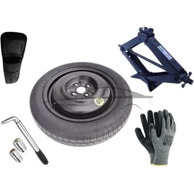 Extradeon Ersatzrad Kit - R15 4x100x54,1, Schlüssel, Wagenheber, Hülle Extradeon Ersatzrad Kit - R15 4x100x54,1, Schlüssel, Wagenheber, Hülle