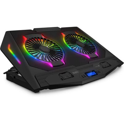 Chladicí podložka Connect IT NEO RGB - Černá, 17" Chladicí podložka Connect IT NEO RGB - Černá, 17"