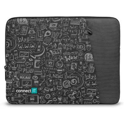 Connect IT CFF7013DD Laptoptasche - 13,3" Sleeve, Schwarz Connect IT CFF7013DD Laptoptasche - 13,3" Sleeve, Schwarz