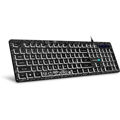Connect IT CKB-3510-DD Nízkoprofilová klávesnice - Office USB Černá Connect IT CKB-3510-DD Nízkoprofilová klávesnice - Office USB Černá