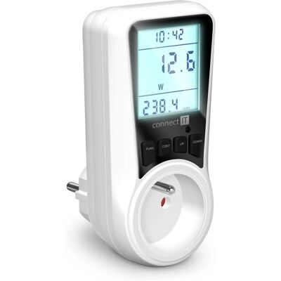 Connect IT - CES-2020-WH - Weiß - Plug-in - elektronischer Energiemesser Connect IT - CES-2020-WH - Weiß - Plug-in - elektronischer Energiemesser