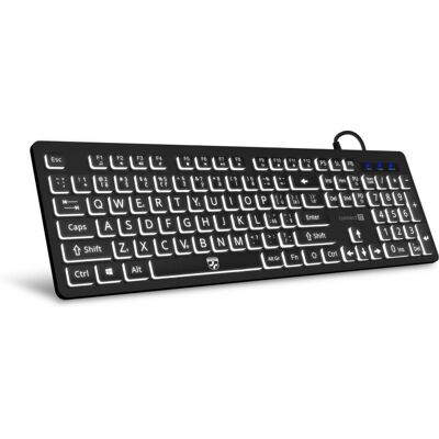 Connect IT - CKB-7100-CS - VelkaPismena - Cerna - keyboard Connect IT - CKB-7100-CS - VelkaPismena - Cerna - keyboard