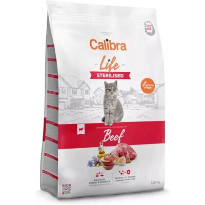 Alimento Seco Para Gatos Castrados Calibra Cat Life Sterilised Ternera 1.5kg Alimento Seco Para Gatos Castrados Calibra Cat Life Sterilised Ternera 1.5kg