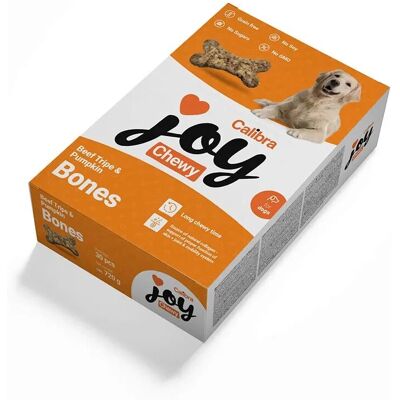Calibra Joy Huesos masticables de tripa de res y calabaza - Snack para perros Calibra Joy Huesos masticables de tripa de res y calabaza - Snack para perros