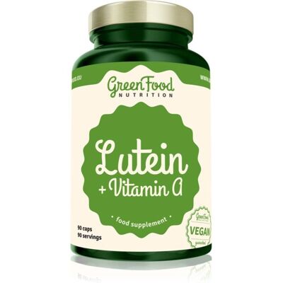 GreenFood Nutrition Lutein + Vitamin A - Podpora zraku - 90 Kapslí GreenFood Nutrition Lutein + Vitamin A - Podpora zraku - 90 Kapslí
