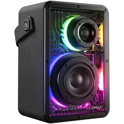 Haut-parleur portable LAMAX CyberWave1 - Résistant à l’eau IPX5 - Publicité Haut-parleur portable LAMAX CyberWave1 - Résistant à l’eau IPX5 - Publicité