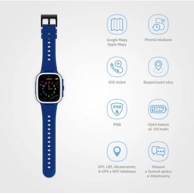 LAMAX Electronics WatchY4 Play Blau Smartwatch für Kinder LAMAX Electronics WatchY4 Play Blau Smartwatch für Kinder