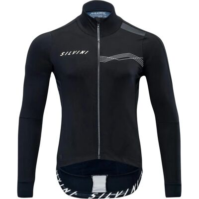 Veste de cyclisme Ghisallo pour hommes - Noir-Blanc - Publicité Veste de cyclisme Ghisallo pour hommes - Noir-Blanc - Publicité