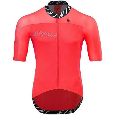 Maglia da ciclismo nera Silvini Stelvio - Fit aderente Maglia da ciclismo nera Silvini Stelvio - Fit aderente