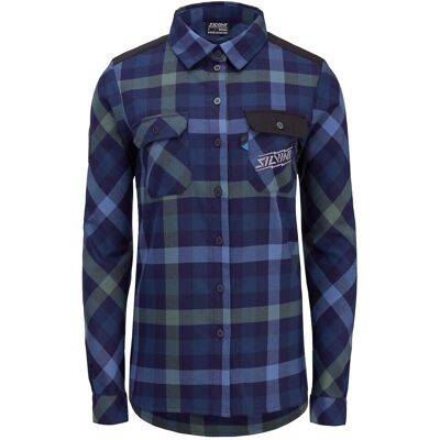 Camicia di flanella blu SILVINI Briona - Donna Camicia di flanella blu SILVINI Briona - Donna