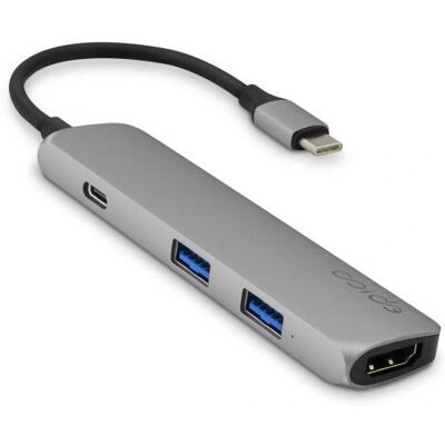Epico Laptop Dock/Port Replikator - USB 3.2 Gen 1, 4K HDMI, Schwarz Epico Laptop Dock/Port Replikator - USB 3.2 Gen 1, 4K HDMI, Schwarz