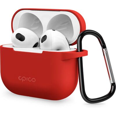 Funda para AirPods 3.a gen. con gancho Rojo - Accesorio de Epico Funda para AirPods 3.a gen. con gancho Rojo - Accesorio de Epico