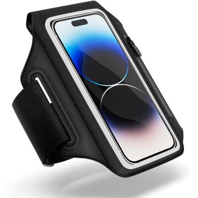 Epico Løbearmbånd - Justerbart - Passer til mellemstore smartphones - Sort Epico Løbearmbånd - Justerbart - Passer til mellemstore smartphones - Sort