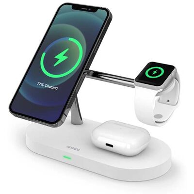 Spello Kabellose Ladegerät - Mehrere Geräte - MagSafe kompatibel Spello Kabellose Ladegerät - Mehrere Geräte - MagSafe kompatibel