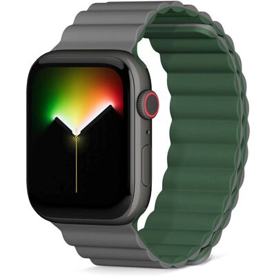 Epico Apple Watch Armbånd - Grå/Grønn - Sporty Fleksibel Passform Epico Apple Watch Armbånd - Grå/Grønn - Sporty Fleksibel Passform