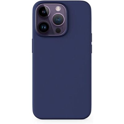 Epico iPhone 15 Silikone MagSafe Hülle - Blau Epico iPhone 15 Silikone MagSafe Hülle - Blau
